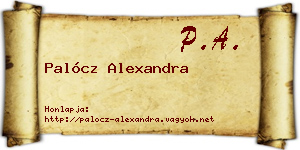 Palócz Alexandra névjegykártya