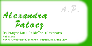 alexandra palocz business card